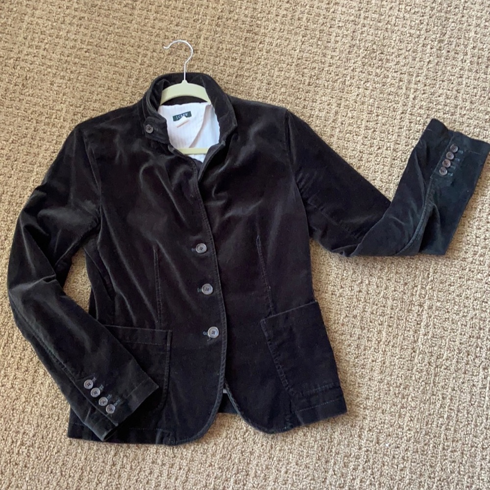 J. Crew velveteen blazer